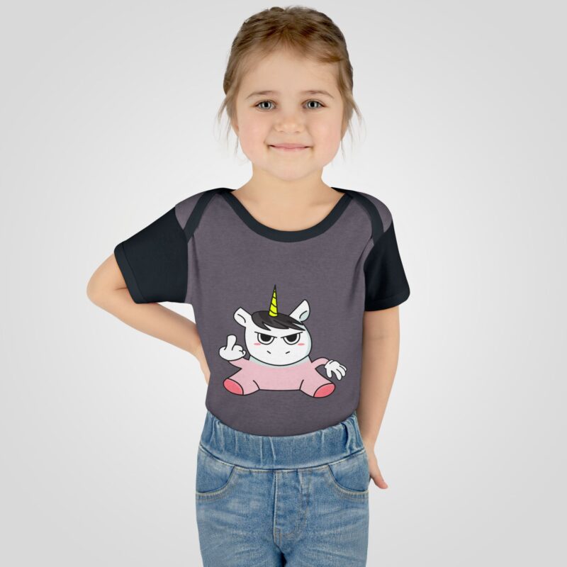 Angry Unicorn Baby Bodysuit - Sassy Infant Outfit - Image 2