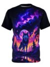 The Cosmic Wolf – Men’s 3D Print T-Shirt - Image 3