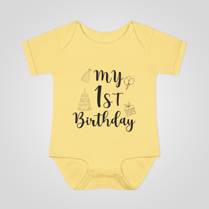 My First Birthday Baby Bodysuit - Sassy Infant Outfit - Image 3