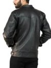 Men's Smart Casual Leather Jacket w/ Shirt Collar - Image 2