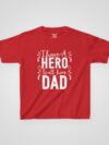Kids Heavy Cotton™ T-Shirt – 'Hero Dad' Fun Graphic Tee - Image 3