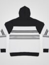 Monochrome Striped Elegance - Full Print Hoodie for Women - Image 5