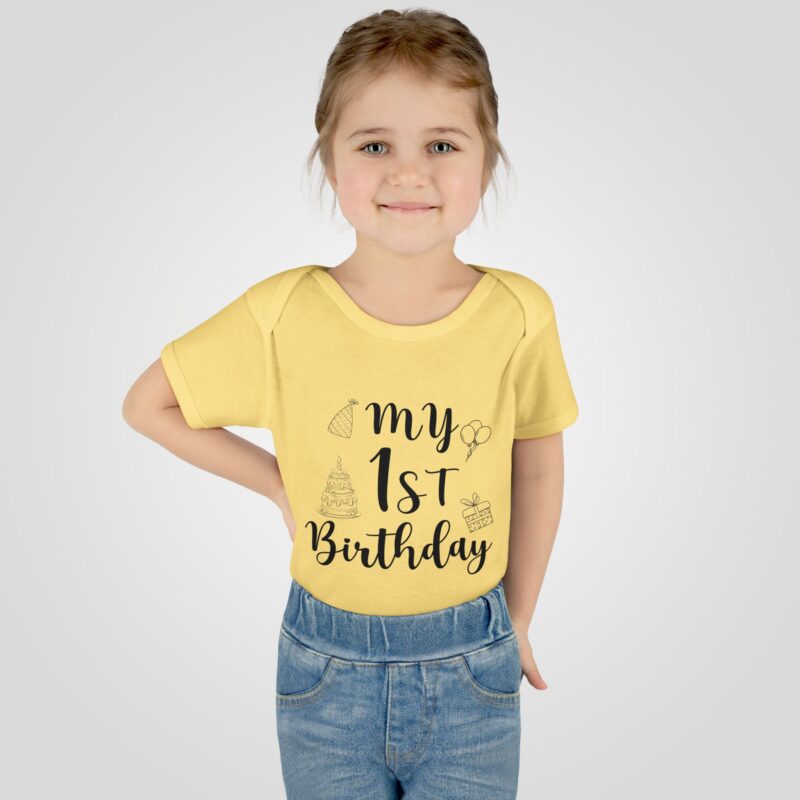 My First Birthday Baby Bodysuit - Sassy Infant Outfit