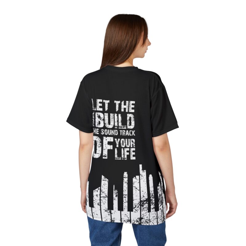 Let The Music Build The Sound Track of You Life – Women’s Full Print T-Shirt - Image 2