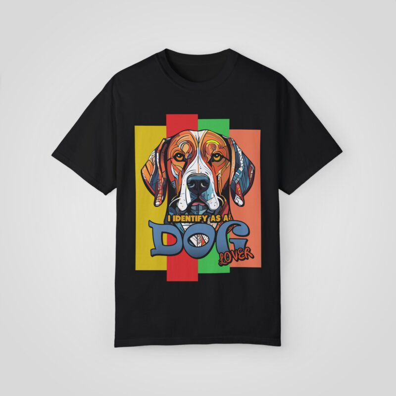 I Identify as a Dog Lover – Women’s Dyed T-Shirt - Image 11